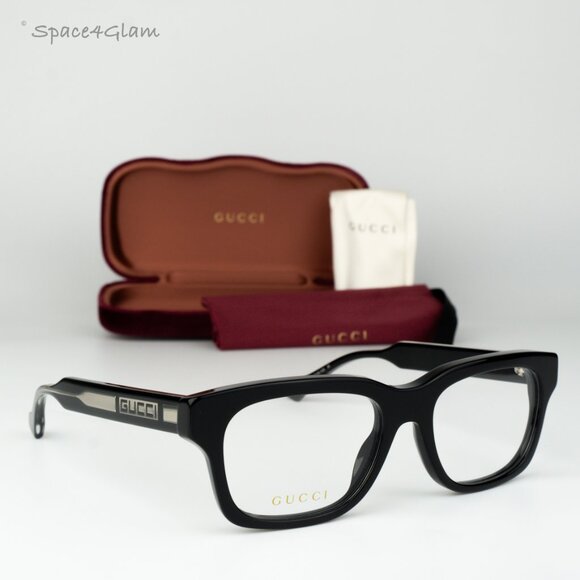 Gucci Women Eyeglasses Black Demo Square GG1731O 001 BRAND NEW